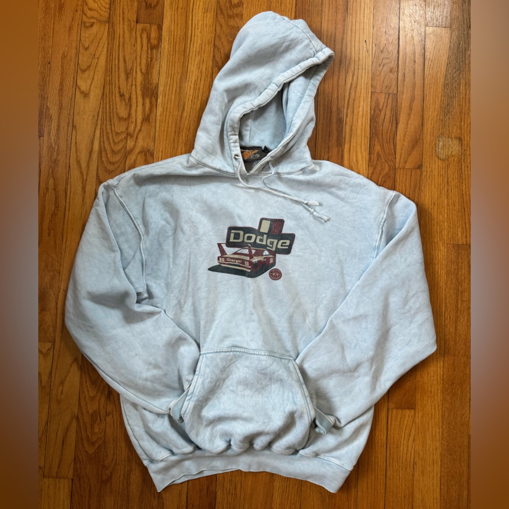 Dodge Acid Wash Graphic Hoodie